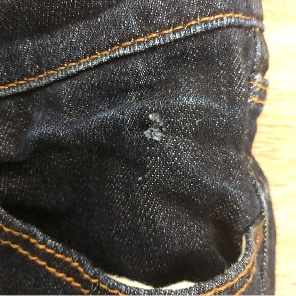 Abercrombie & Fitch Perfect Stretch Dark Wash Jeans, Size 4L waist 27, length 35 - Picture 5 of 12